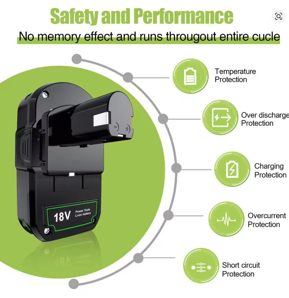 Ryobi One+ 18V 6Ah Li-ion tarvikeakku