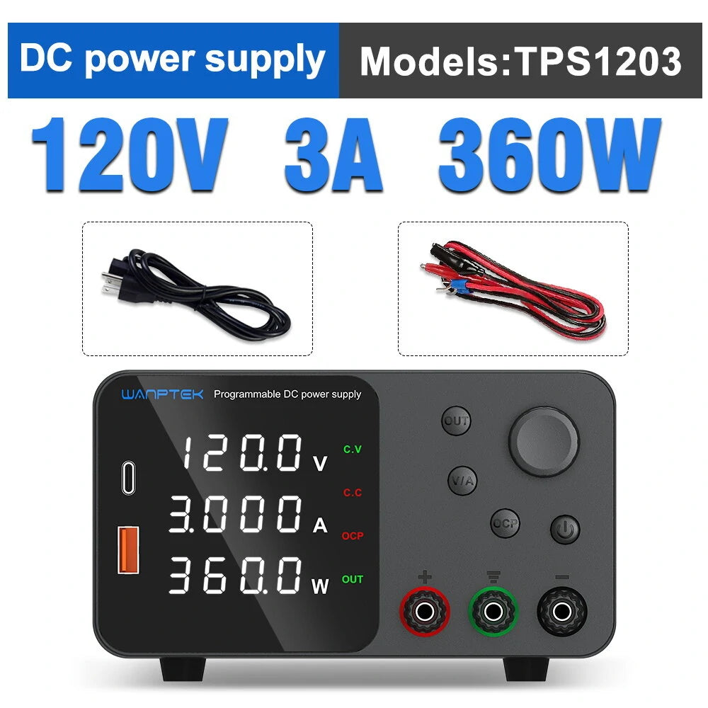 WANPTEK säädettävä virtalähde 30V 10A - 120V 3A