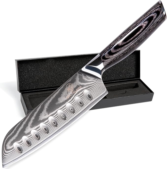 damascus veitsi wolfblood 31cm Pro