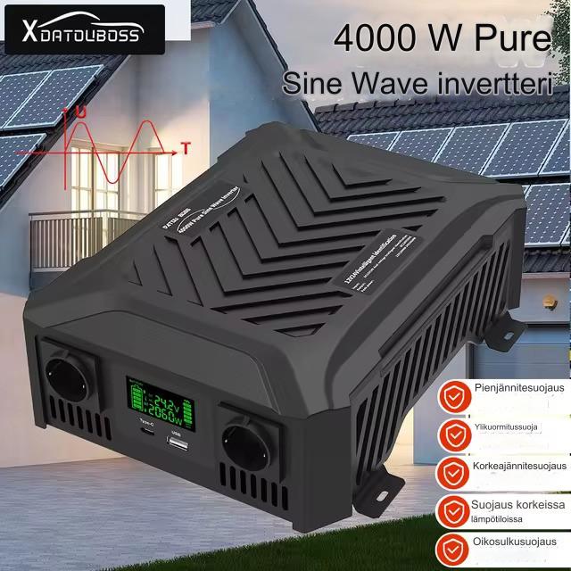 DATOU BOSS Puhdas Siniaaltoinvertteri 12V / 24V 1200W / 2300W