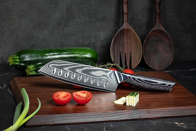 damascus veitsi wolfblood 31cm Pro