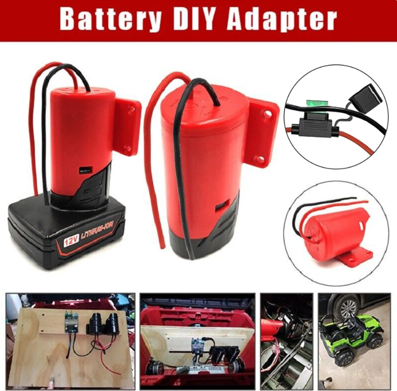 Milwaukee M12 akkuadapteri DC 12V