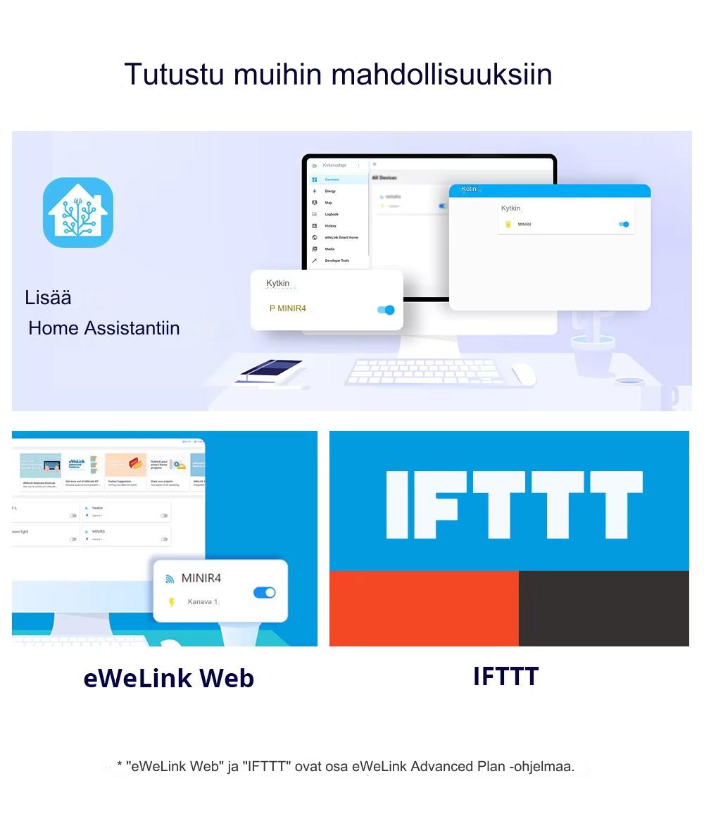 SONOFF Mini R4 Wi-Fi: Älykäs kytkin kahteen suuntaan