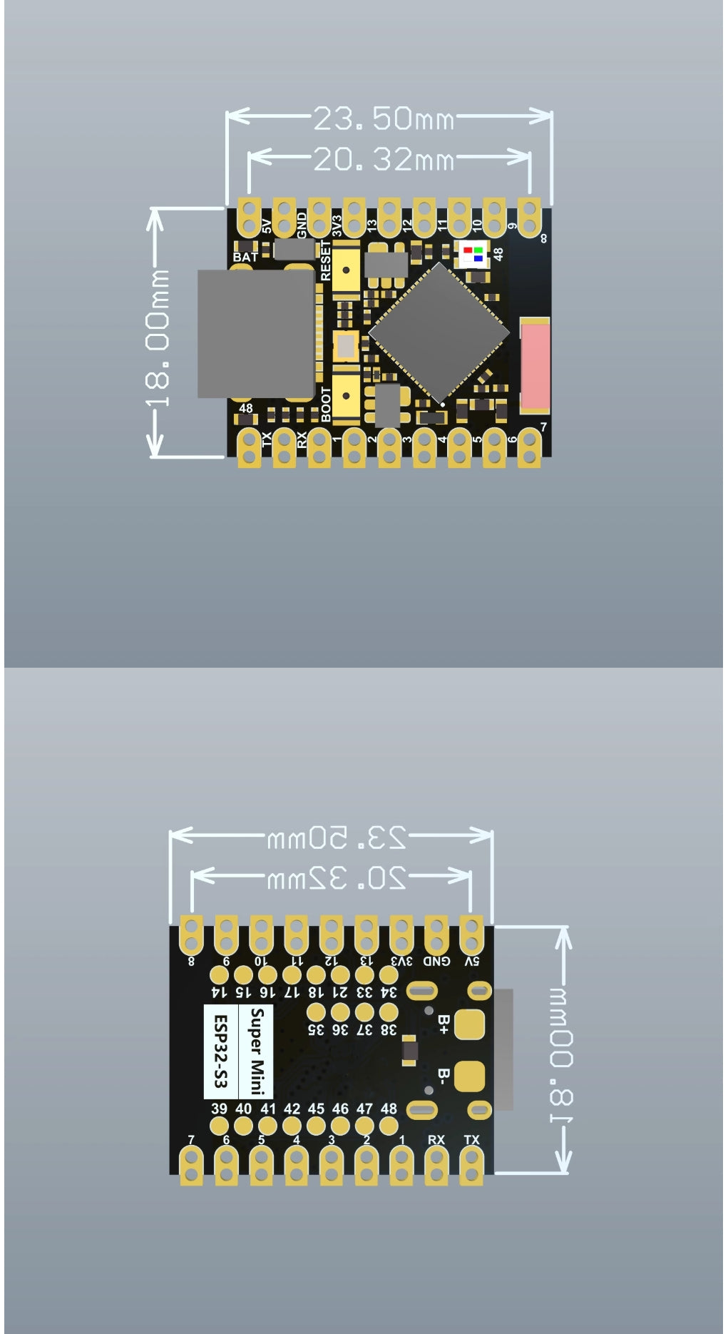 ESP32-S3 SuperMini – minikokoinen Voimanpesä IoT- ja Tekoälyprojekteihin